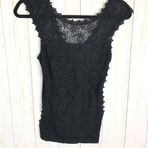 Express lace crochet top xs black NWT - Picture 1 of 6